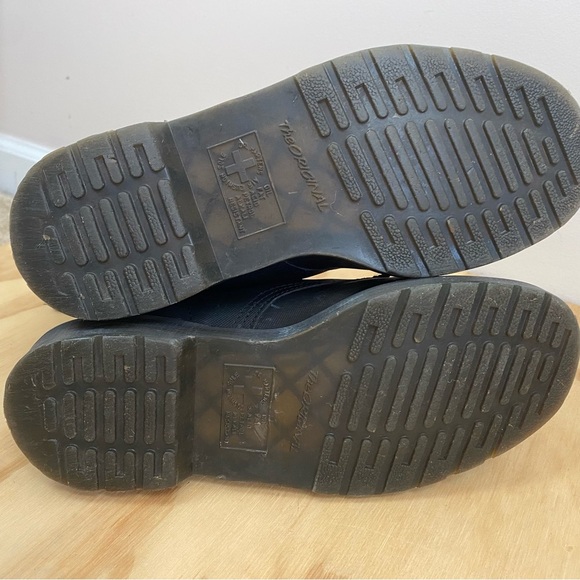 Dr. Martens 1460 Broder Lace Up Combat Boot Mono Black - Picture 9 of 10